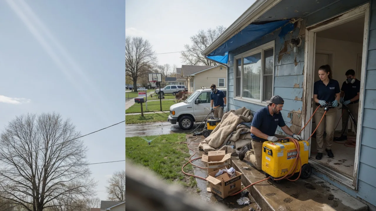 Basement Flood Cleanup in De Pere, WI near me